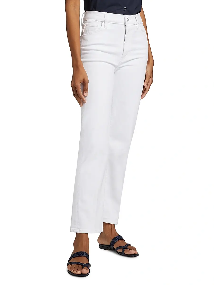 Frame Women's Le Sleek Straight High-Rise Jeans | Thumbnail 4 Frame Women's Le Sleek Straight High-Rise Jeans | Thumbnail 4