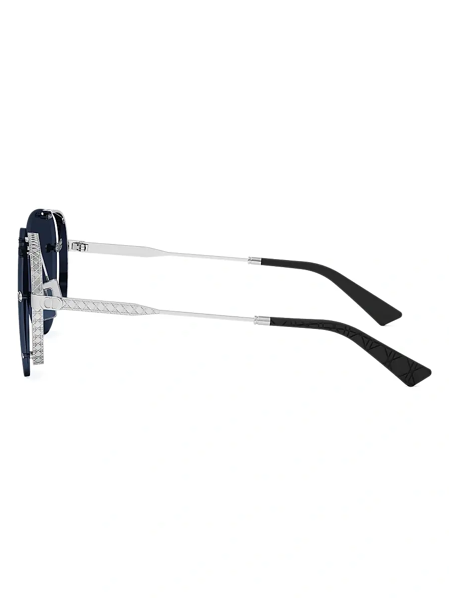 Dior Men's Neodior A1U 61MM Pilot Sunglasses - Silver Blue | Thumbnail 3