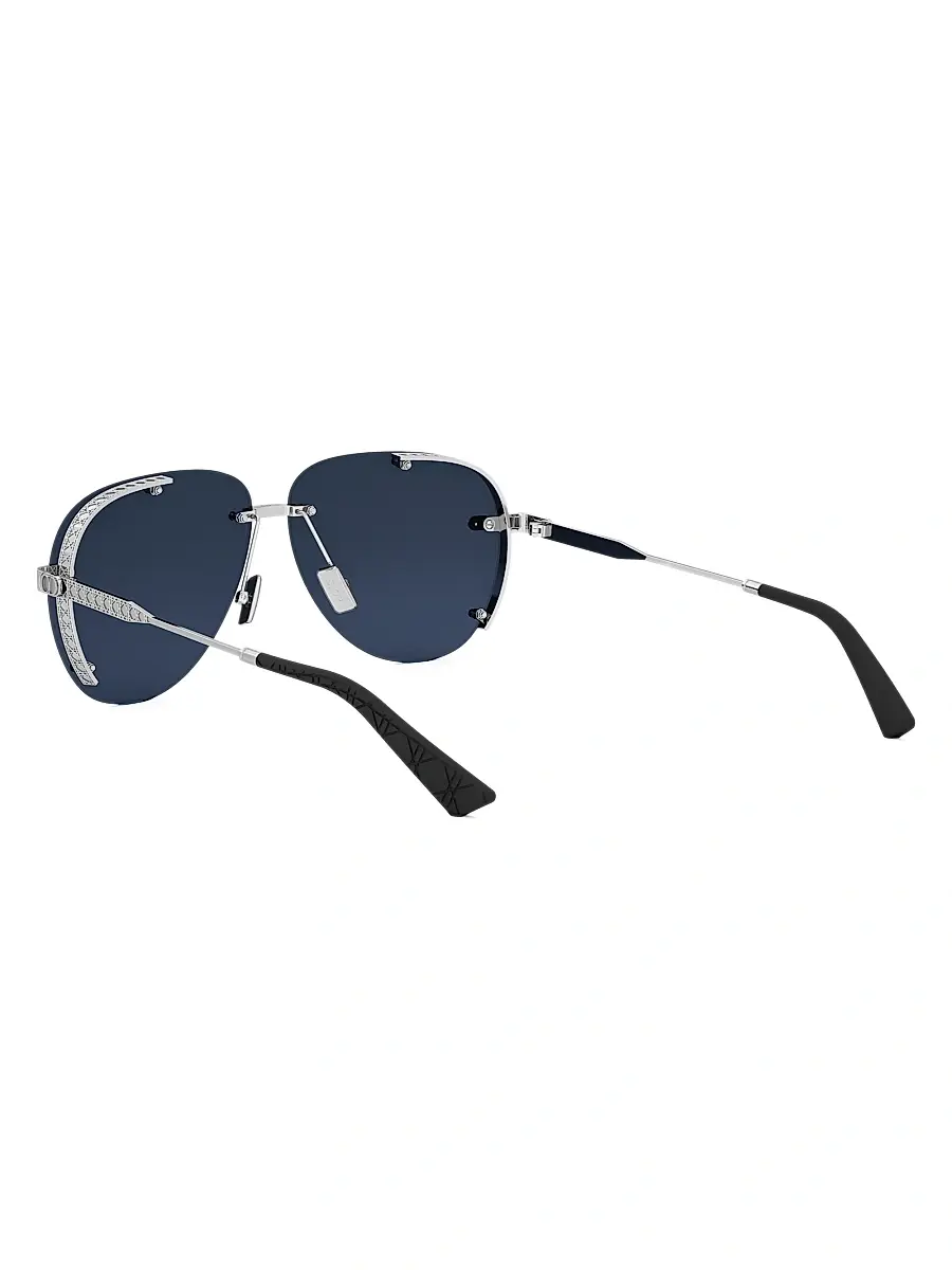 Dior Men's Neodior A1U 61MM Pilot Sunglasses - Silver Blue | Thumbnail 4