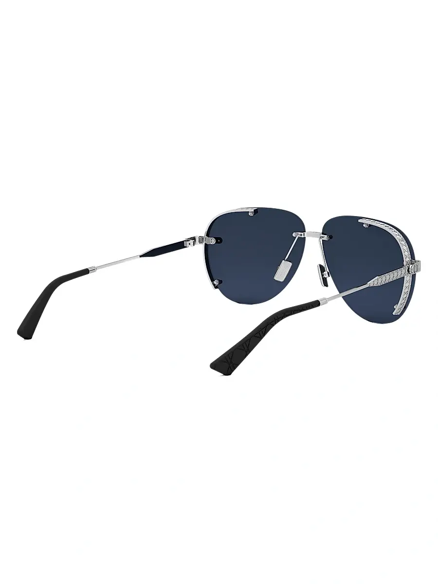 Dior Men's Neodior A1U 61MM Pilot Sunglasses - Silver Blue | Thumbnail 6