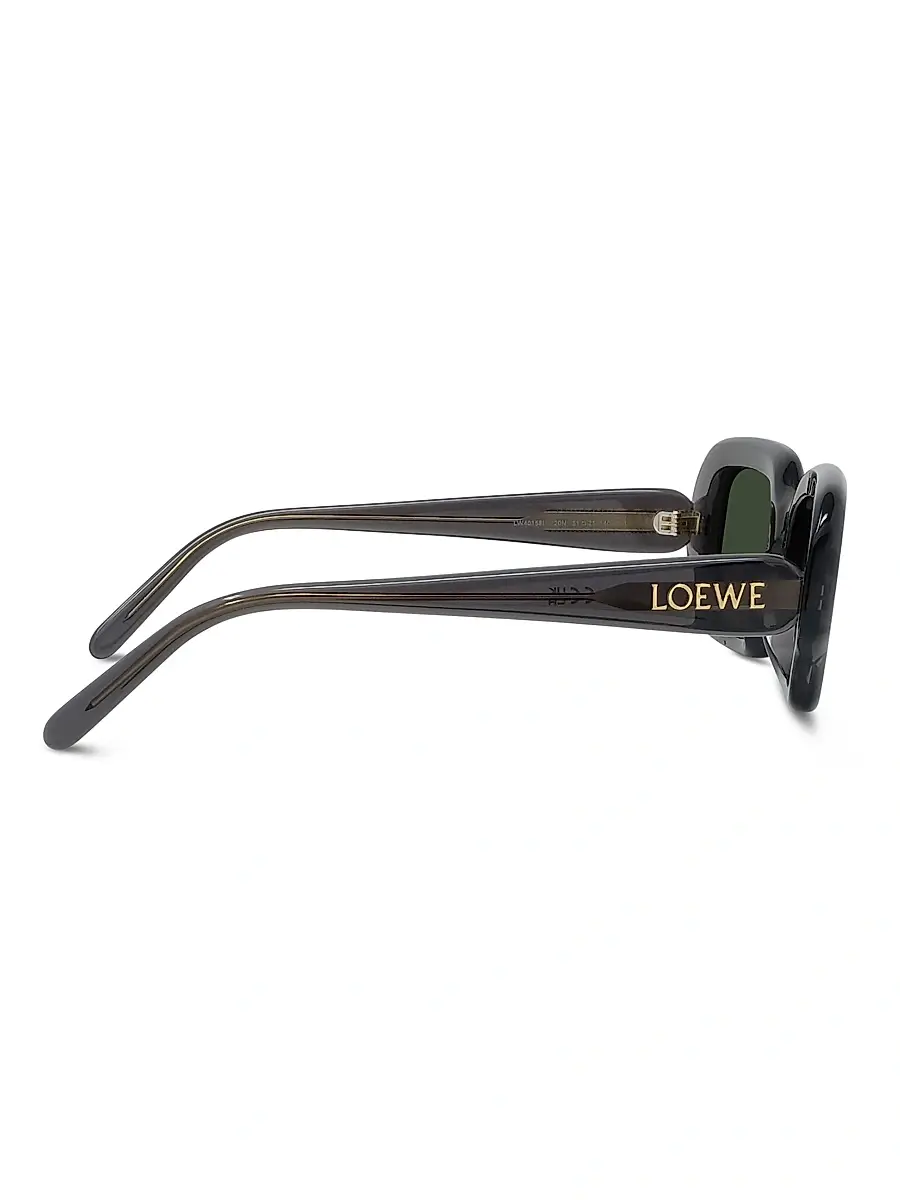 LOEWE Men's Slim 54MM Rectangular Sunglasses - Grey And Green | Thumbnail 7 LOEWE Men's Slim 54MM Rectangular Sunglasses - Grey And Green | Thumbnail 7