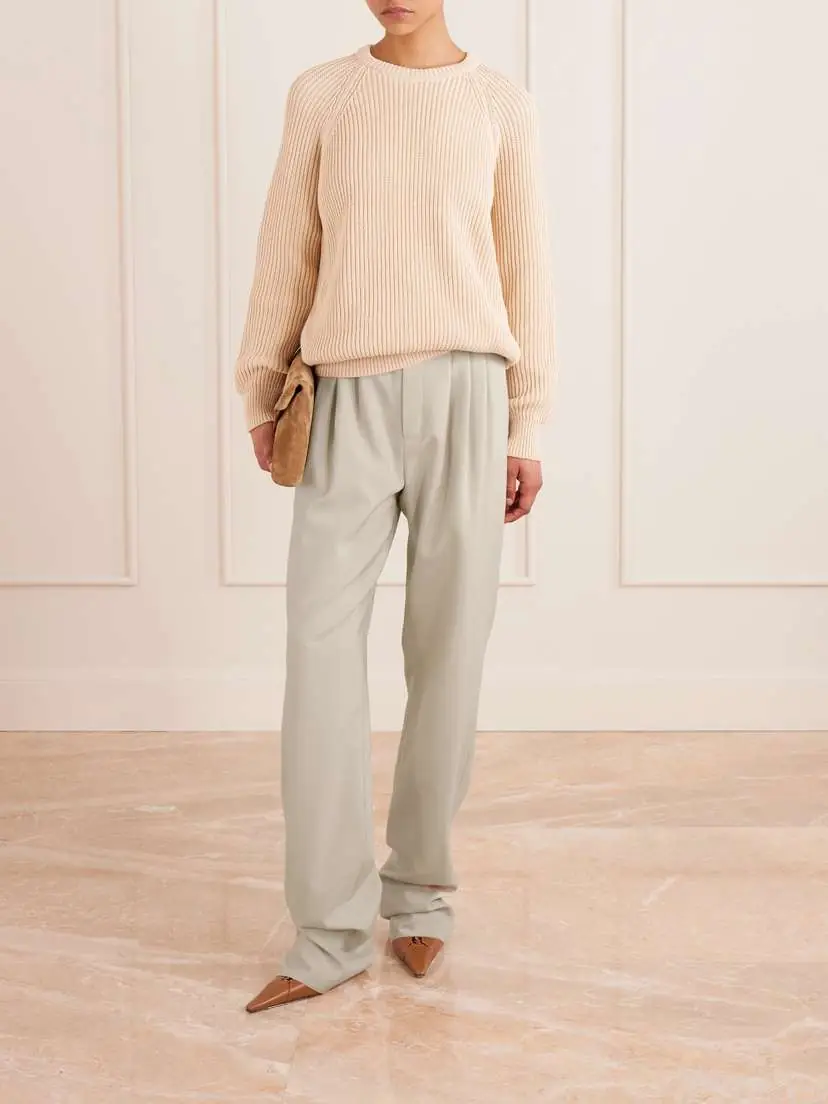 Saint Laurent Pleated Wool Straight-leg Pants | Thumbnail 2 Saint Laurent Pleated Wool Straight-leg Pants | Thumbnail 2