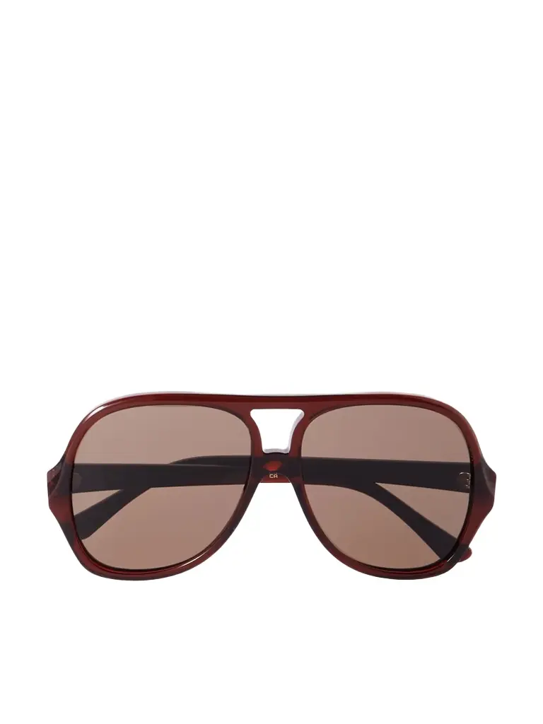 Salomé Aviator-style Acetate Sunglasses