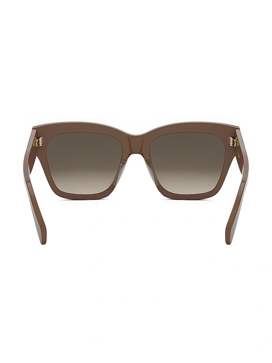 CELINE Women's Triomphe 55MM Geometric Sunglasses - Shiny Light Brown Gradient Brown | Thumbnail 5 CELINE Women's Triomphe 55MM Geometric Sunglasses - Shiny Light Brown Gradient Brown | Thumbnail 5