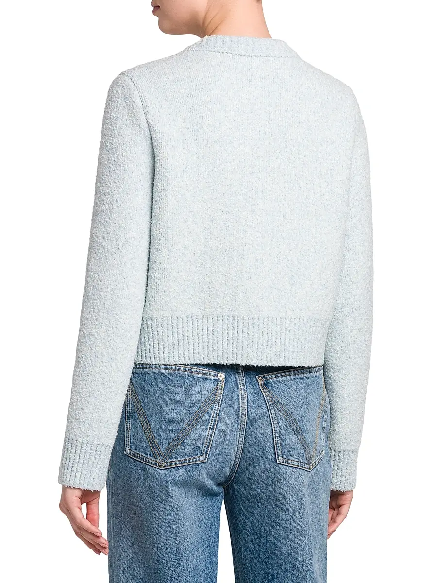 Bottega Veneta Women's Bouclé Knit Crewneck Cardigan | Thumbnail 5 Bottega Veneta Women's Bouclé Knit Crewneck Cardigan | Thumbnail 5