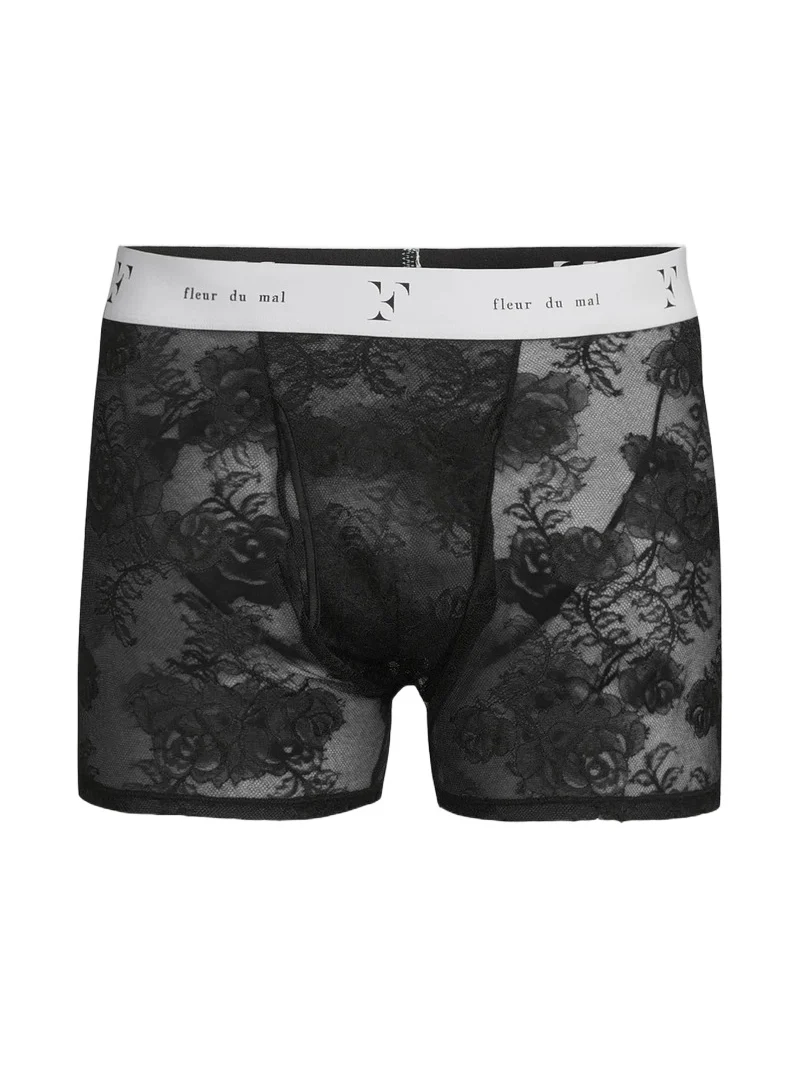 Fleur du Mal Men's Floral Bouquet Lace Boxer Brief