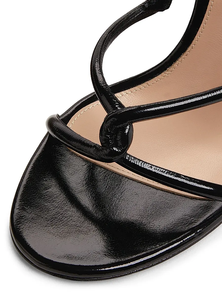 Gianvito Rossi Women's Mamba 105MM Leather Sandals - Black | Thumbnail 6 Gianvito Rossi Women's Mamba 105MM Leather Sandals - Black | Thumbnail 6