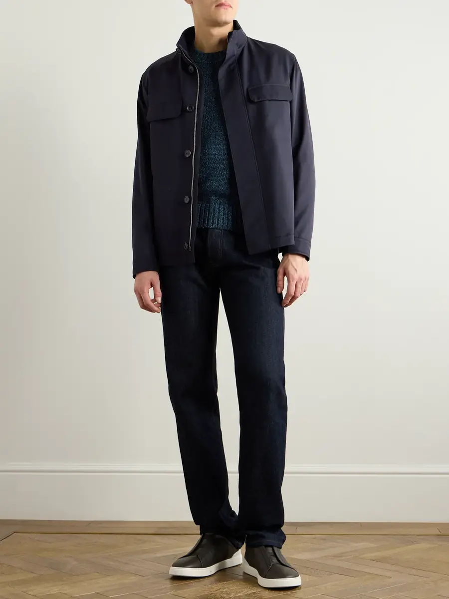 Zegna Cashmere, Linen and Cotton-Blend Sweater - Men | Thumbnail 2 Zegna Cashmere, Linen and Cotton-Blend Sweater - Men | Thumbnail 2