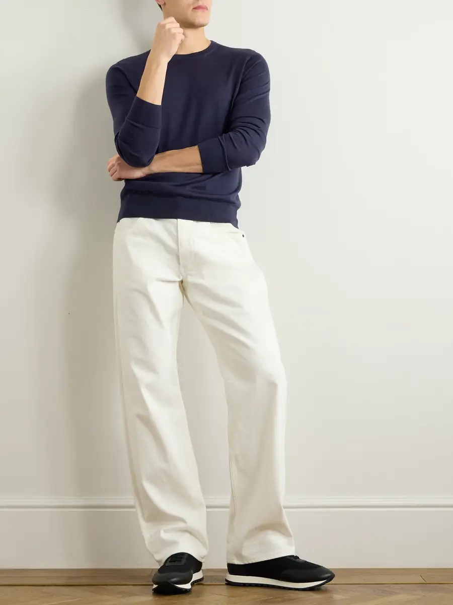 Zegna Cashmere and Silk-Blend Sweater - Men | Thumbnail 2 Zegna Cashmere and Silk-Blend Sweater - Men | Thumbnail 2