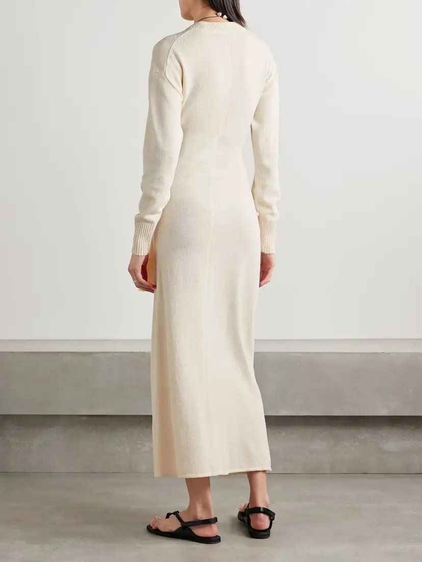 Proenza Schouler Luca Tie-detailed Silk-blend Maxi Dress | Thumbnail 3