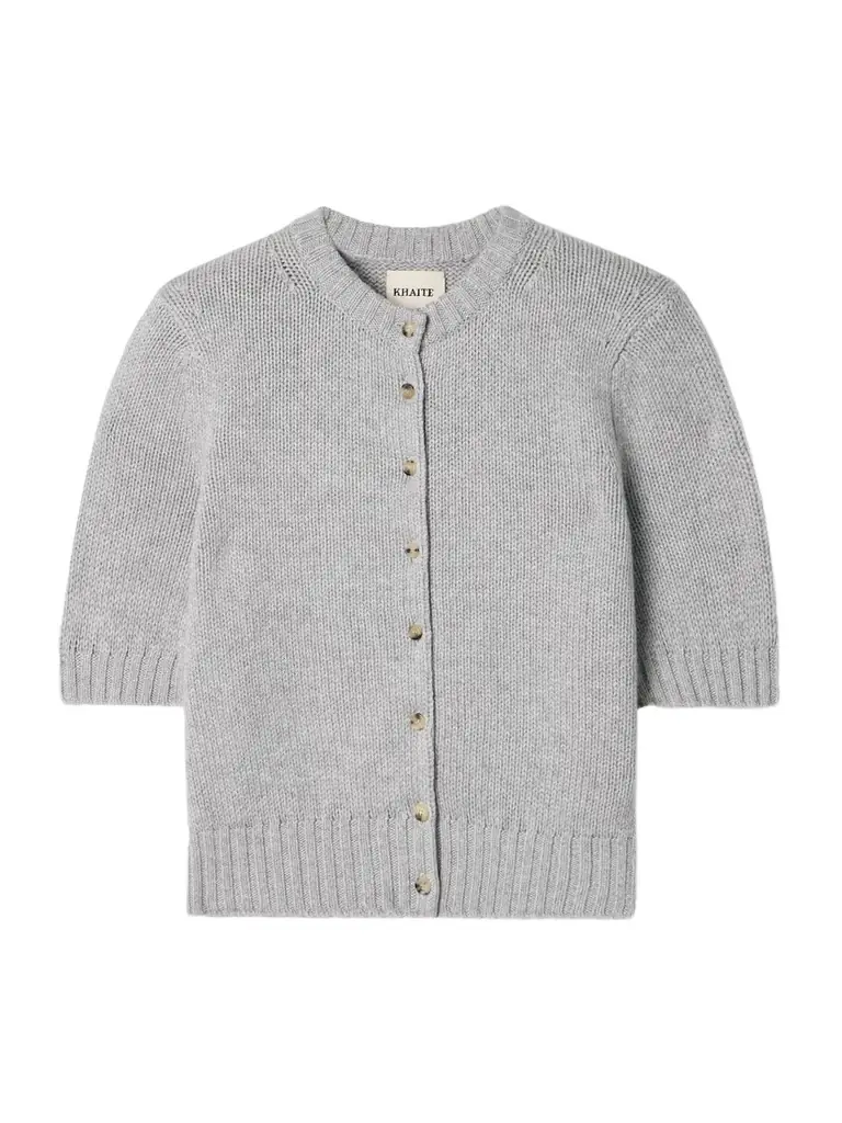 Khaite Nora Cropped Cashmere Cardigan | Image 1 Khaite Nora Cropped Cashmere Cardigan | Image 1