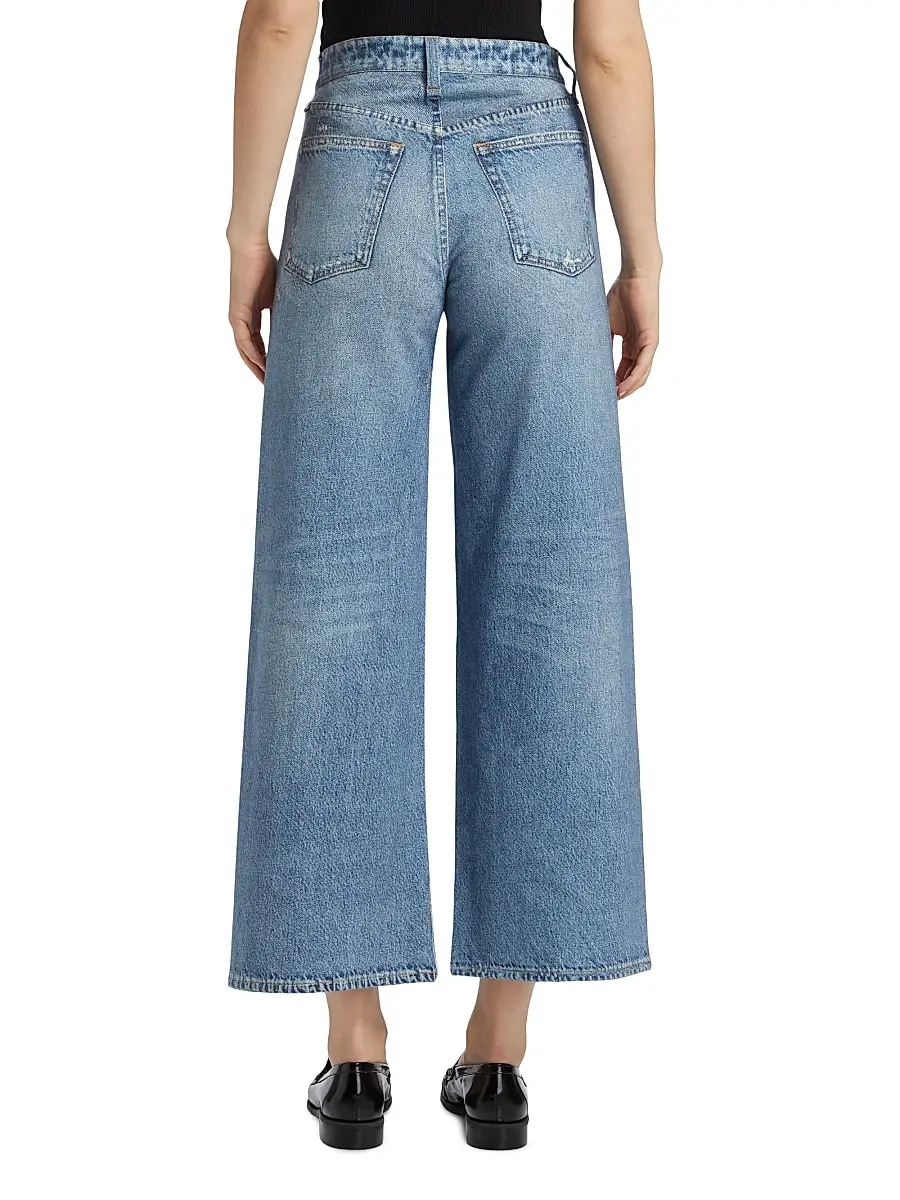 rag & bone Women's rb Miramar Sofie Ankle Wide-Leg Pants | Thumbnail 5