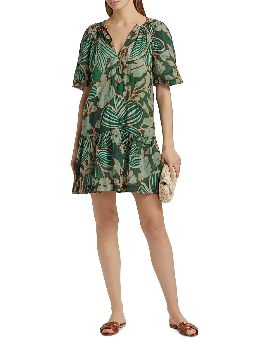 Marie Oliver Women's Greta Floral Puff-Sleeve Minidress | Thumbnail 2 Marie Oliver Women's Greta Floral Puff-Sleeve Minidress | Thumbnail 2