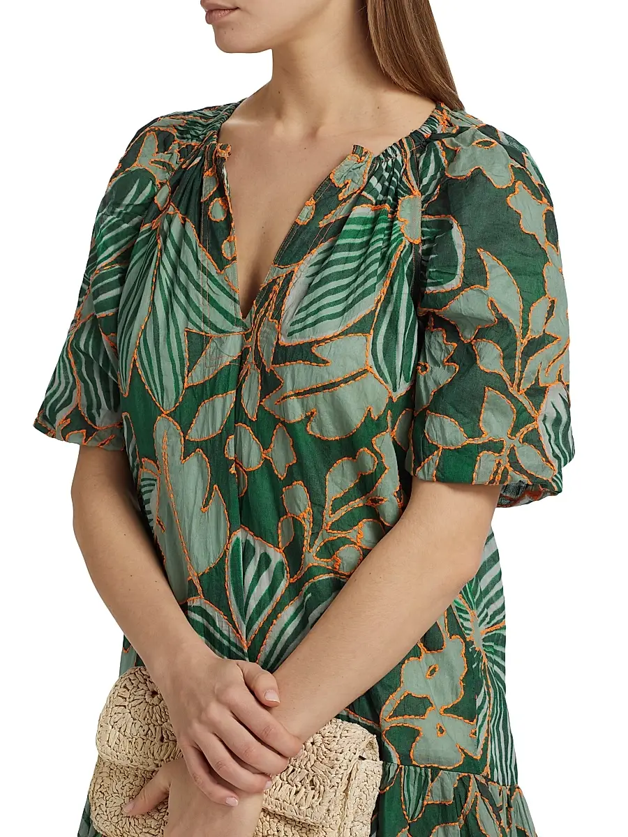 Marie Oliver Women's Greta Floral Puff-Sleeve Minidress | Thumbnail 6 Marie Oliver Women's Greta Floral Puff-Sleeve Minidress | Thumbnail 6