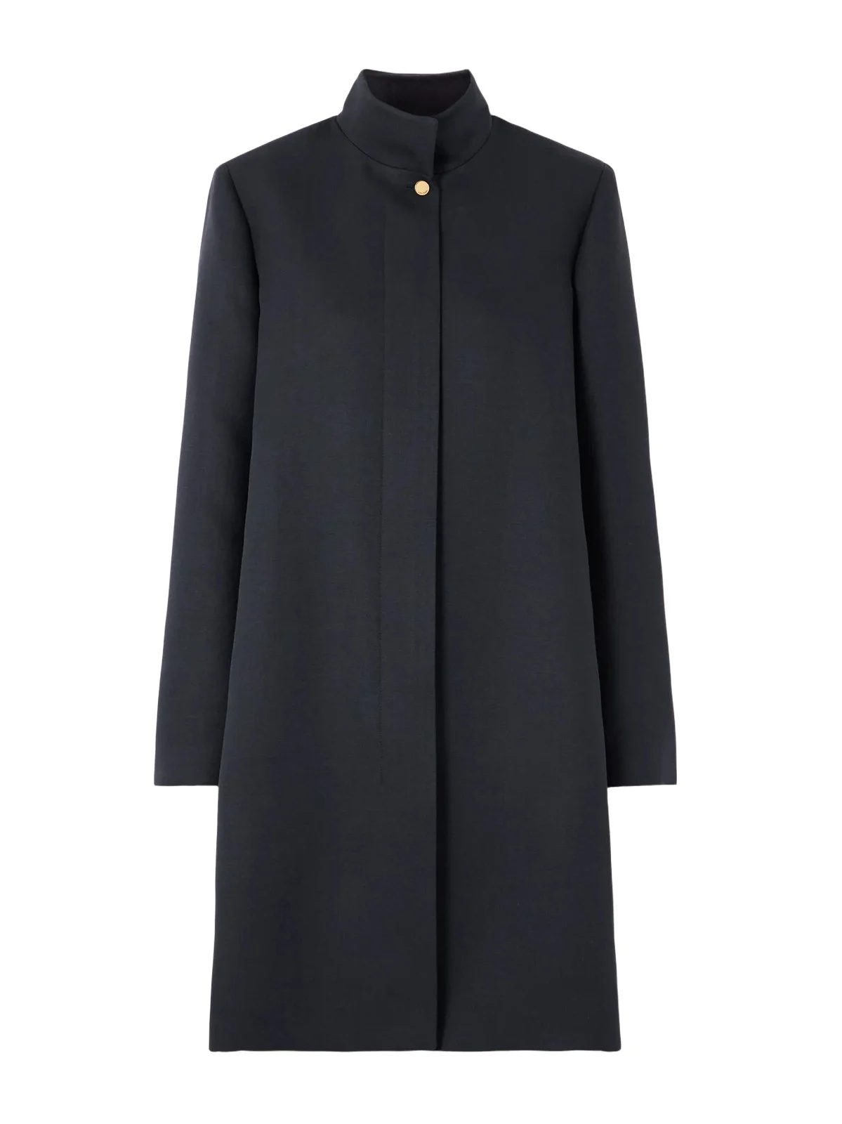 Loro Piana Danny Wool And Silk-blend Coat - Blue