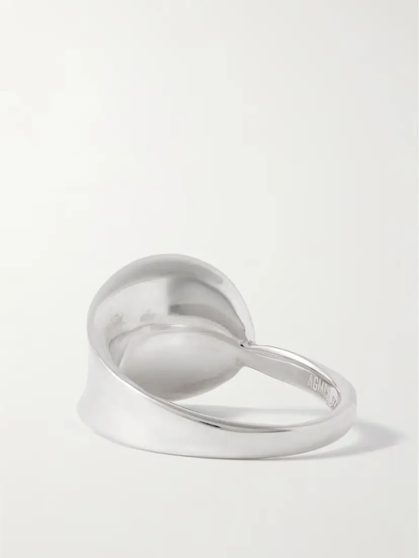 AGMES Marta Recycled Sterling Silver Ring | Thumbnail 3