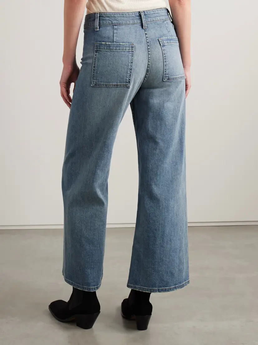 Nili Lotan Megan Distressed High-rise Wide-leg Jeans | Thumbnail 4 Nili Lotan Megan Distressed High-rise Wide-leg Jeans | Thumbnail 4