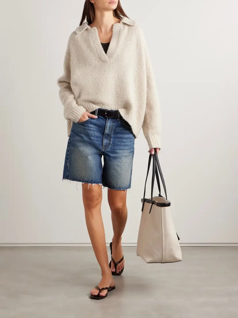 Nili Lotan Callen Oversized Cashmere And Silk-blend Sweater | Thumbnail 2 Nili Lotan Callen Oversized Cashmere And Silk-blend Sweater | Thumbnail 2
