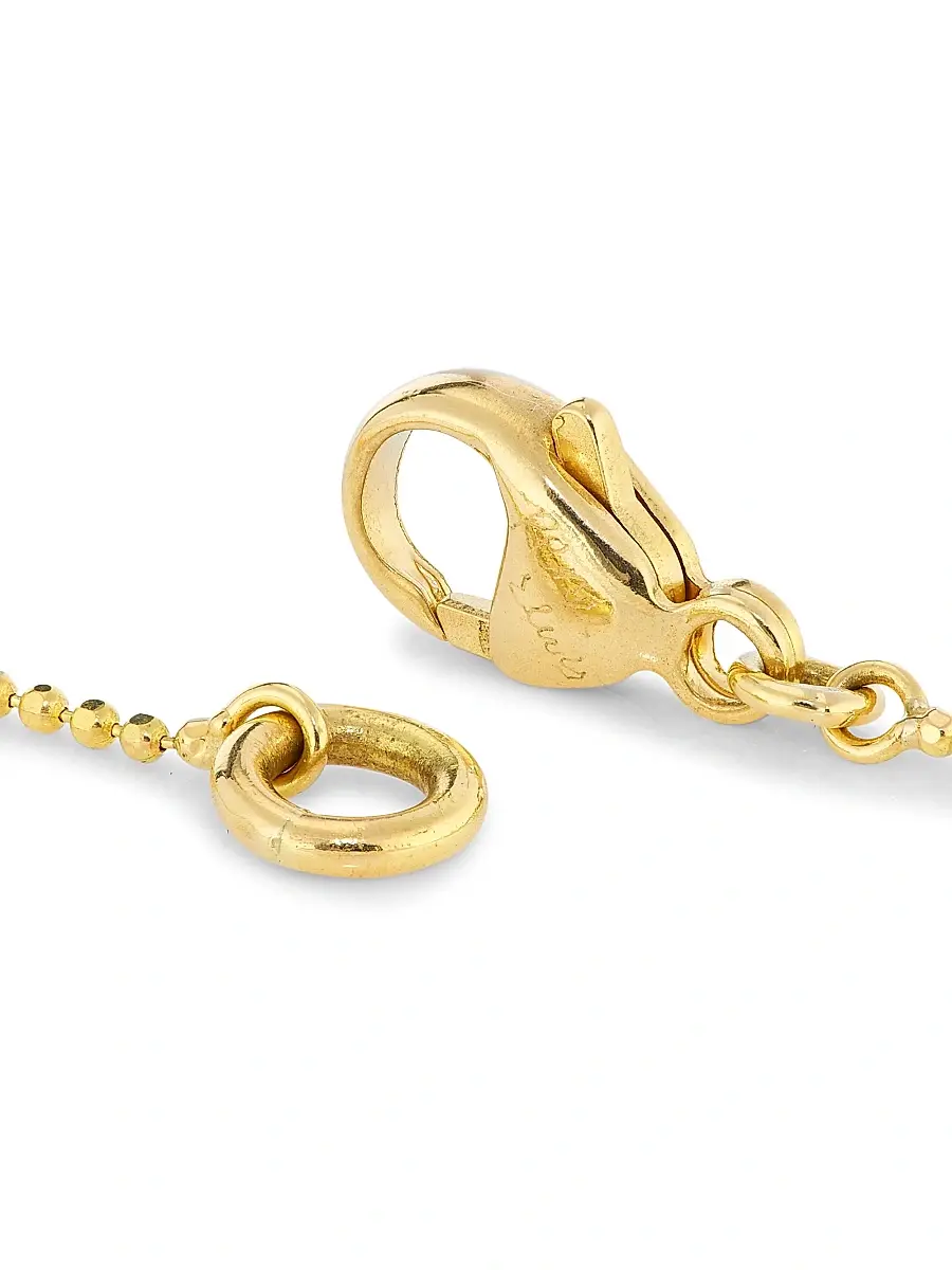 Renee Lewis Women's 18K Yellow Gold & 2.50 TCW Diamond Cluster Pendant Necklace - Yellow Gold | Thumbnail 4