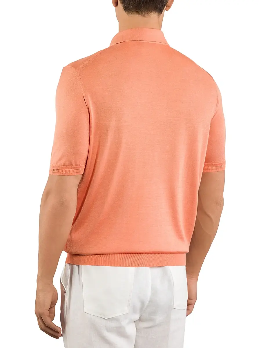 Stefano Ricci Men's Zip Polo Shirt | Thumbnail 3