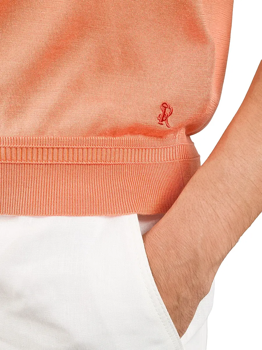 Stefano Ricci Men's Zip Polo Shirt | Thumbnail 4