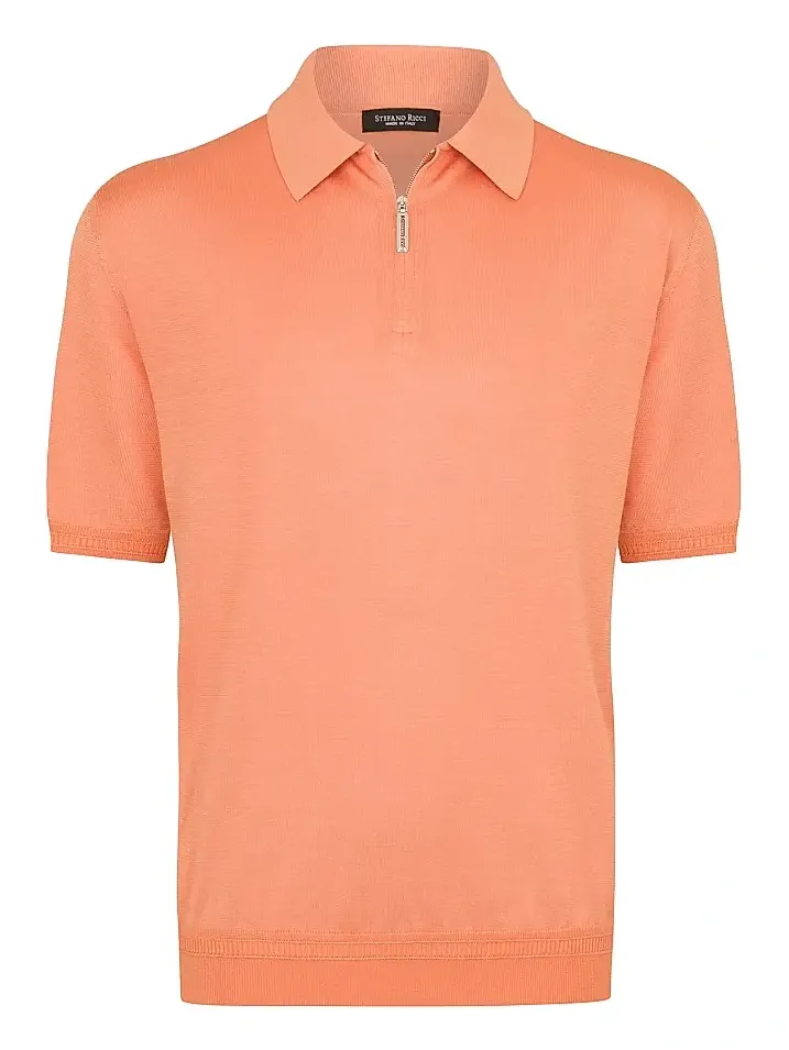 Men's Zip Polo Shirt Men's Zip Polo Shirt