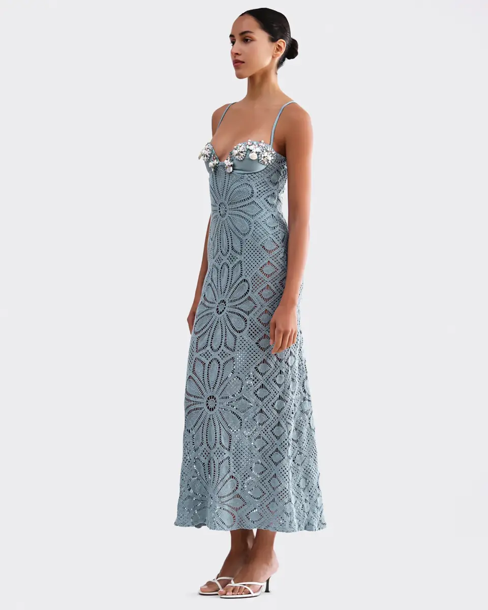 PatBo CROCHET EMBROIDERED MAXI DRESS | Thumbnail 4 PatBo CROCHET EMBROIDERED MAXI DRESS | Thumbnail 4