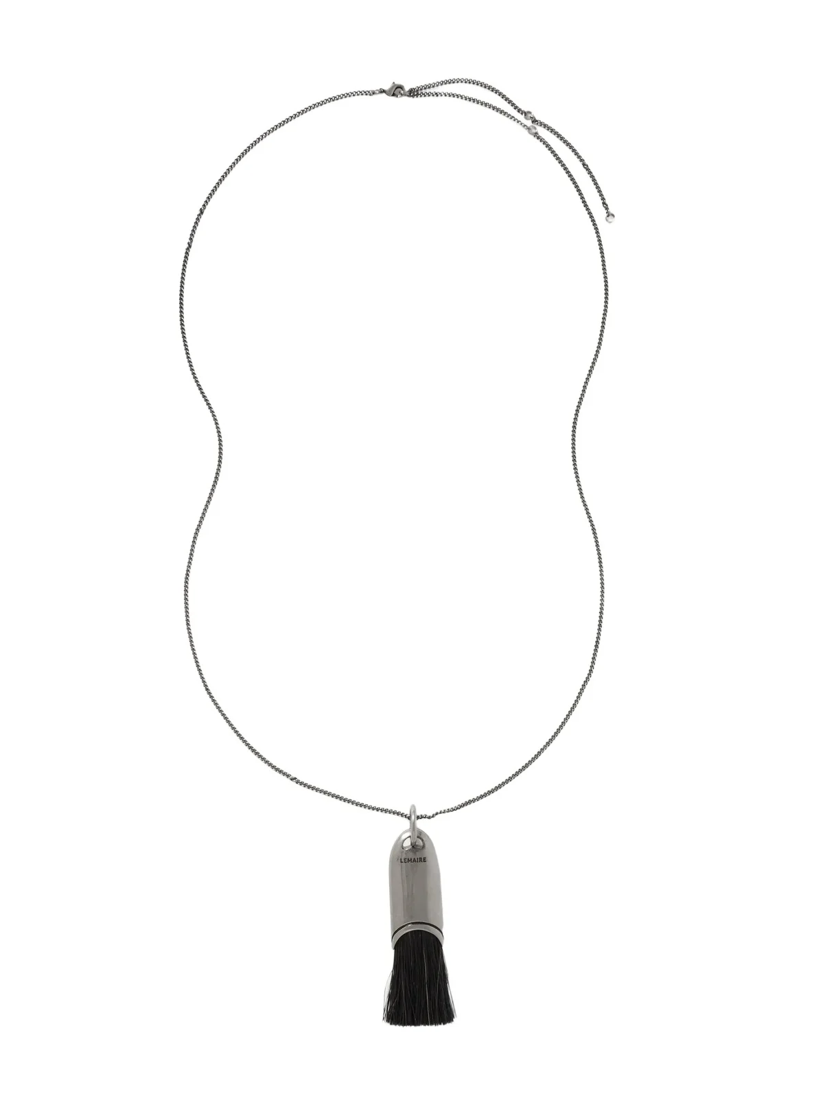 Lemaire Personal Brush Silver-tone And Horse Hair Necklace
