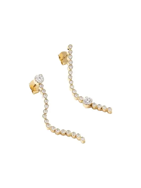 18-karat Recycled Gold Diamond Earrings 18-karat Recycled Gold Diamond Earrings