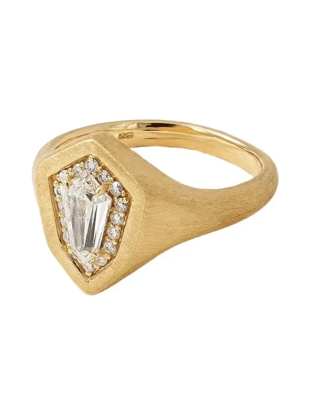 Kite 18-karat Gold Diamond Pinky Ring Kite 18-karat Gold Diamond Pinky Ring
