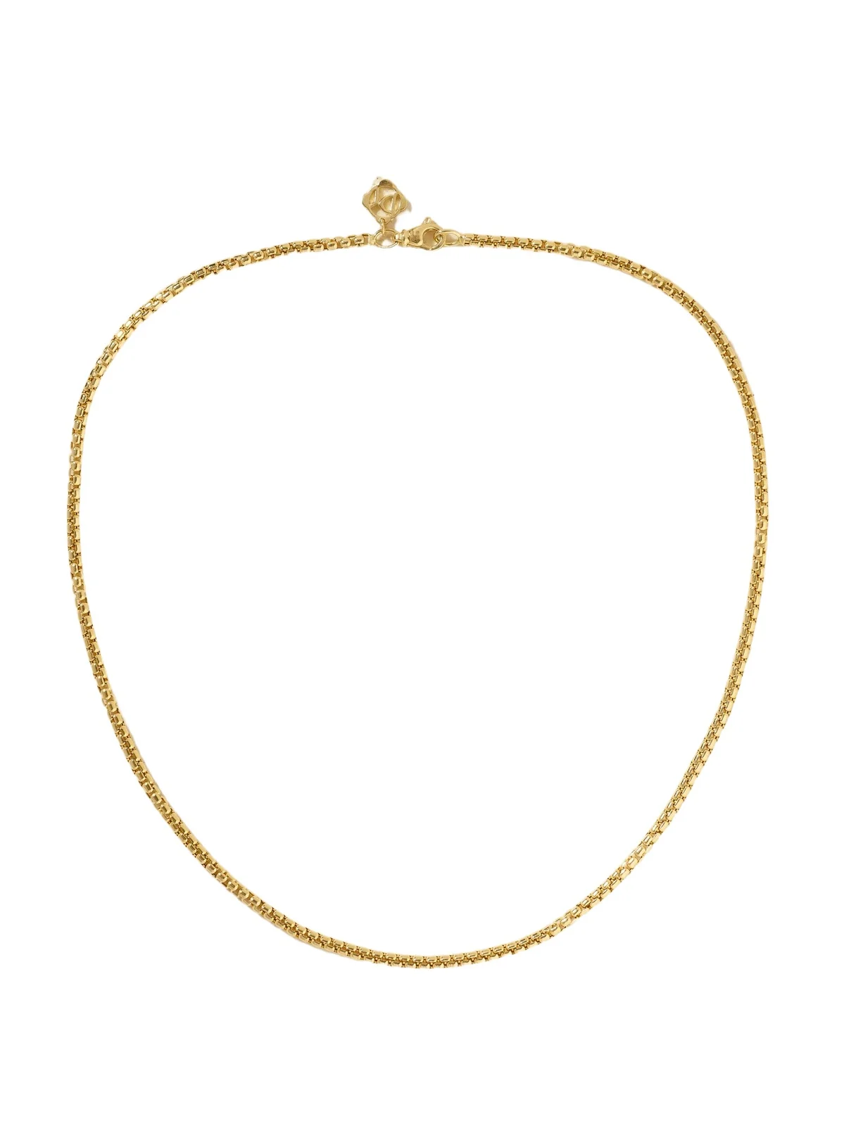 Box Chain 18-karat Gold Necklace