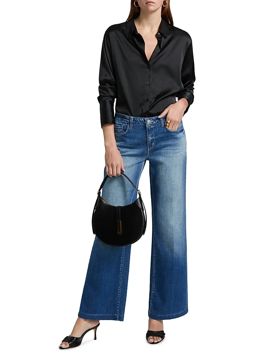 L'Agence Women's Joanne Low-Rise Wide-Leg Jeans | Thumbnail 2 L'Agence Women's Joanne Low-Rise Wide-Leg Jeans | Thumbnail 2