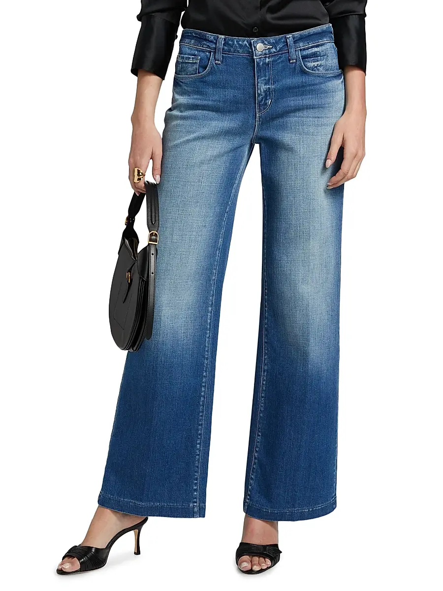 L'Agence Women's Joanne Low-Rise Wide-Leg Jeans | Thumbnail 3 L'Agence Women's Joanne Low-Rise Wide-Leg Jeans | Thumbnail 3