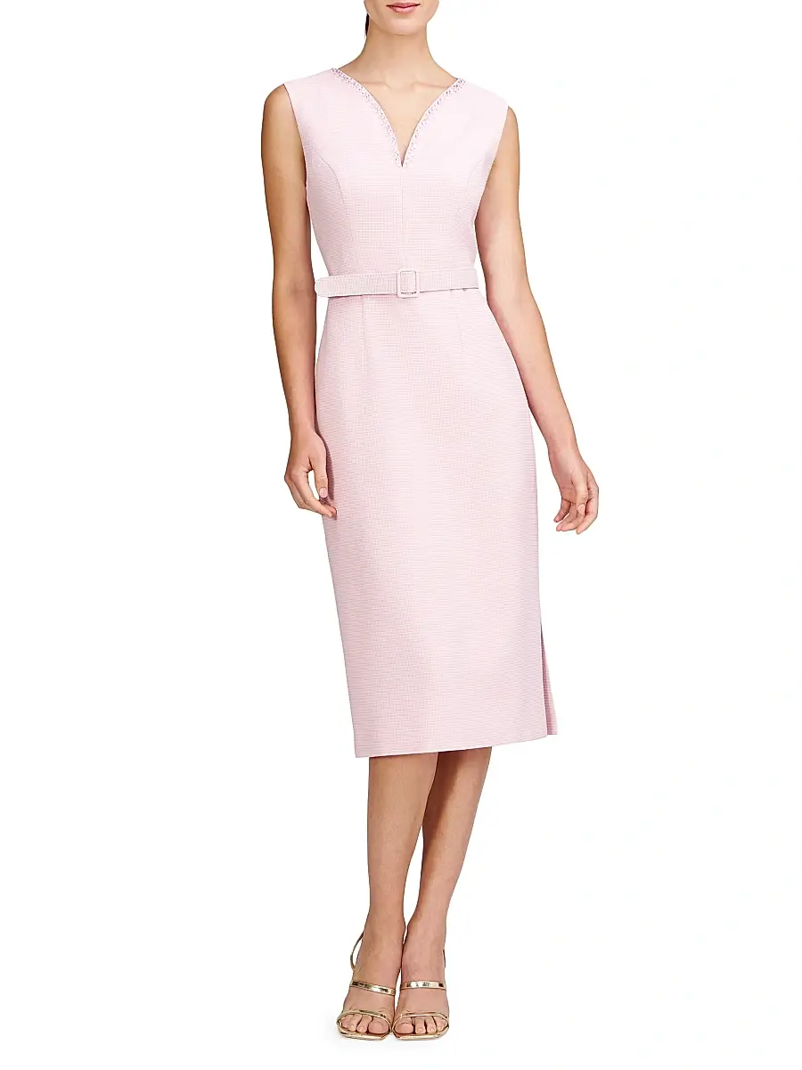 Kay Unger Women's Elliana Crystal-Embellished Stretch-Bouclé Midi-Dress | Thumbnail 2 Kay Unger Women's Elliana Crystal-Embellished Stretch-Bouclé Midi-Dress | Thumbnail 2