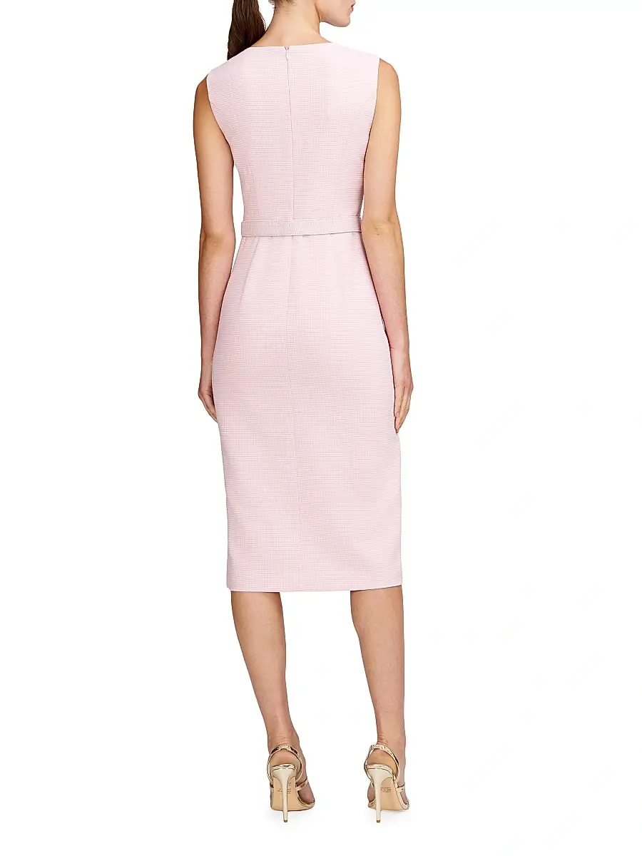 Kay Unger Women's Elliana Crystal-Embellished Stretch-Bouclé Midi-Dress | Thumbnail 3 Kay Unger Women's Elliana Crystal-Embellished Stretch-Bouclé Midi-Dress | Thumbnail 3