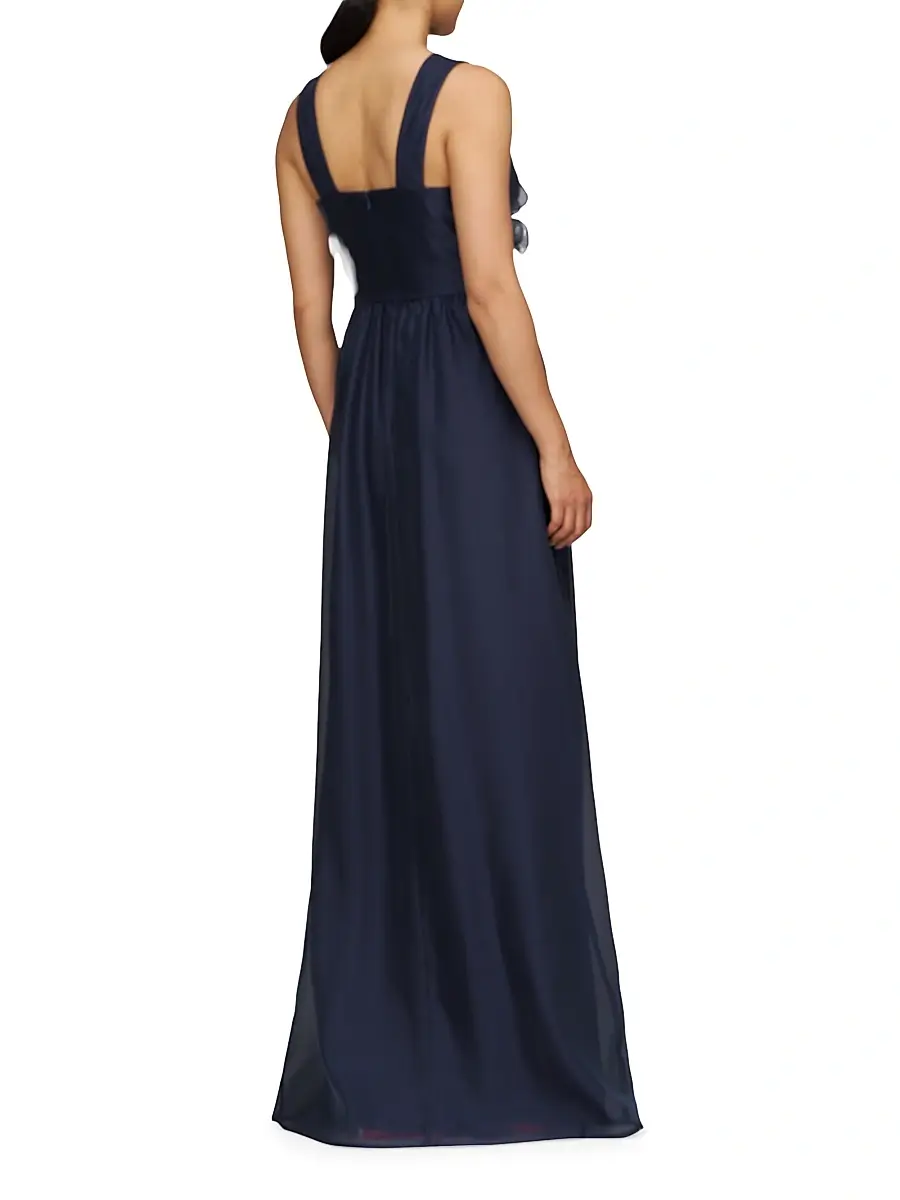 Kay Unger Women's Waverly Floral Organza Gown | Thumbnail 4 Kay Unger Women's Waverly Floral Organza Gown | Thumbnail 4