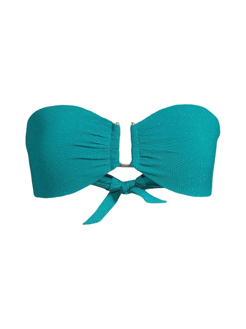 Women's Gina Metallic Piqué Bikini Top Women's Gina Metallic Piqué Bikini Top