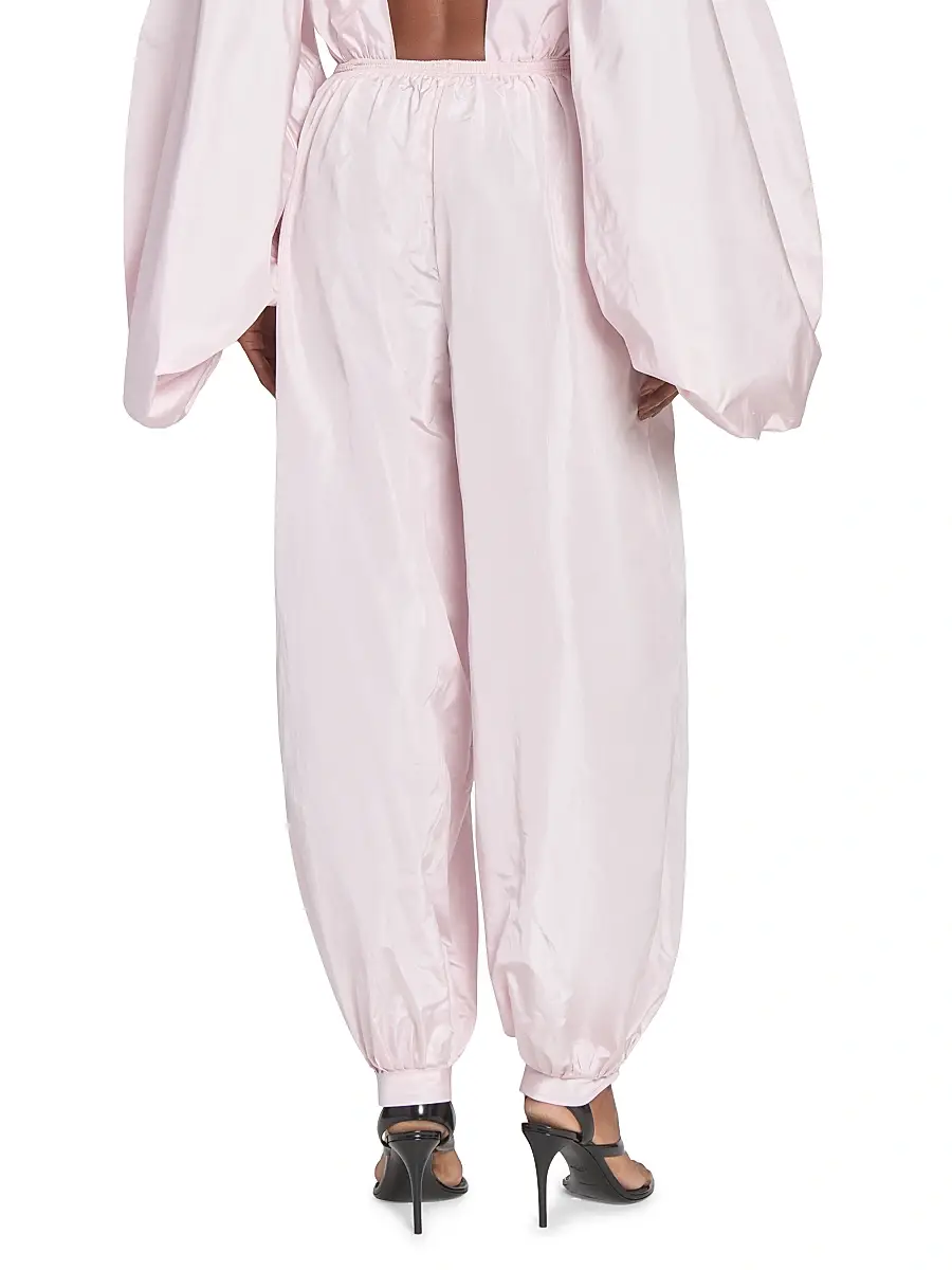 Alaïa Women's Silk Balloon-Leg Trousers - Rose Pale | Thumbnail 5 Alaïa Women's Silk Balloon-Leg Trousers - Rose Pale | Thumbnail 5