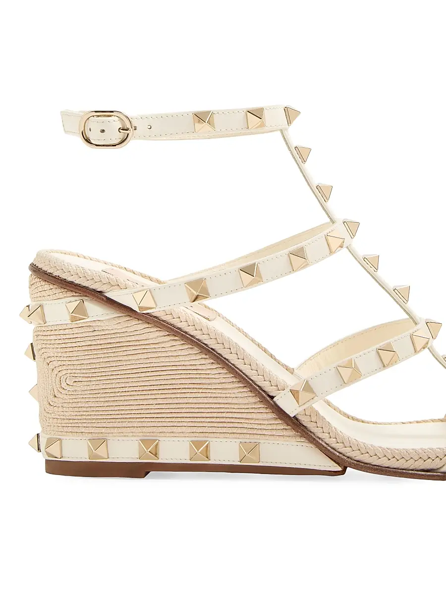Valentino Women's Rockstud Wedge Sandals 80MM | Thumbnail 5 Valentino Women's Rockstud Wedge Sandals 80MM | Thumbnail 5
