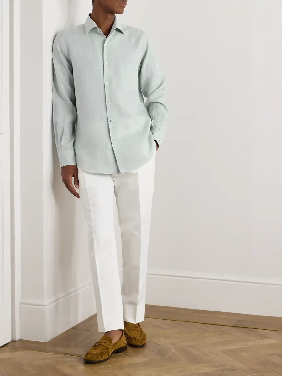 Loro Piana André Arizona Linen Shirt - Men | Thumbnail 2 Loro Piana André Arizona Linen Shirt - Men | Thumbnail 2