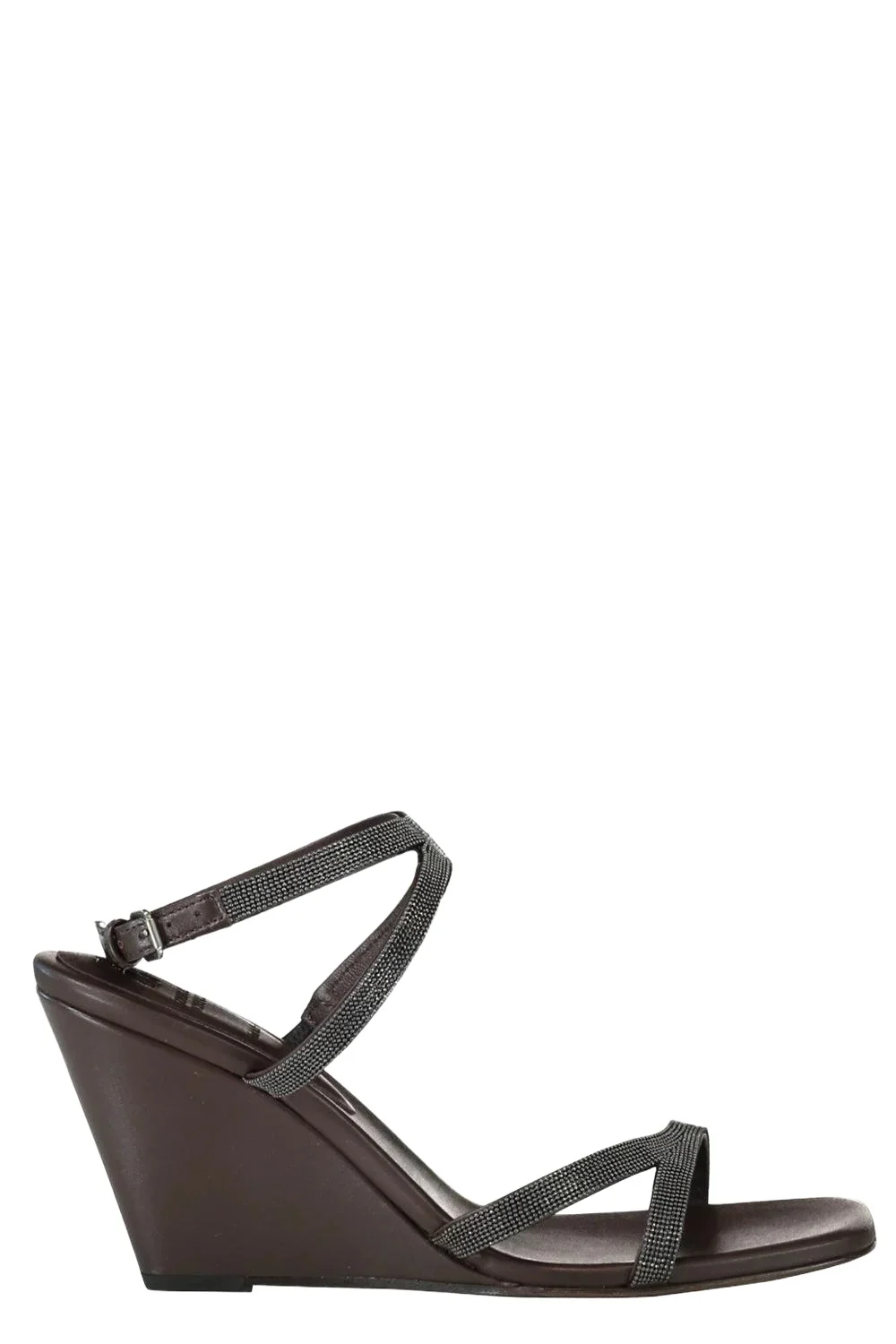 Brunello Cucinelli Monili Strap Wedge