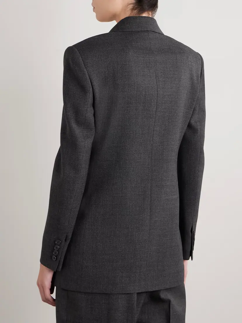 The Row Franny Double-breasted Wool Blazer | Thumbnail 4 The Row Franny Double-breasted Wool Blazer | Thumbnail 4