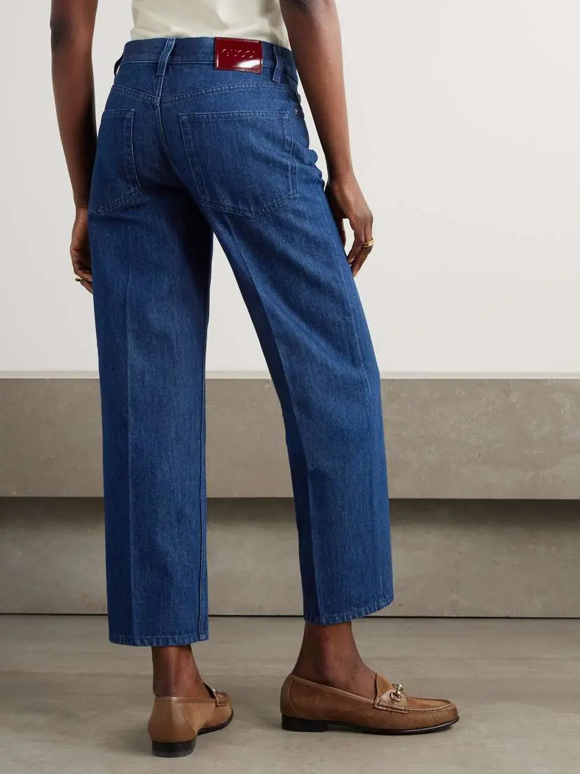 Gucci Cropped Mid-rise Straight-leg Jeans | Thumbnail 4 Gucci Cropped Mid-rise Straight-leg Jeans | Thumbnail 4
