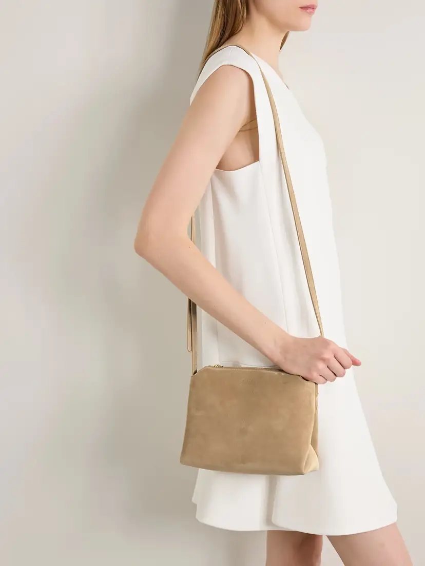 Khaite Lina Medium Suede Shoulder Bag | Thumbnail 2