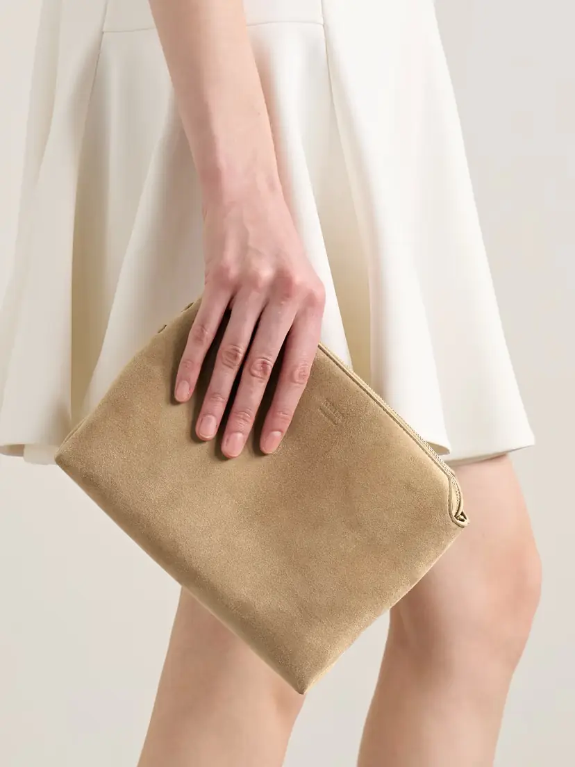 Khaite Lina Medium Suede Shoulder Bag | Thumbnail 6