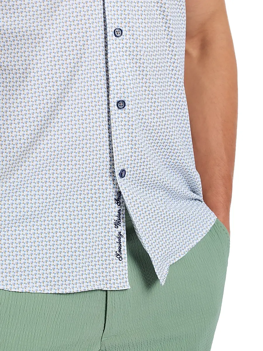 Robert Graham Men's Copacabana Knit Button-Front Shirt | Thumbnail 4 Robert Graham Men's Copacabana Knit Button-Front Shirt | Thumbnail 4