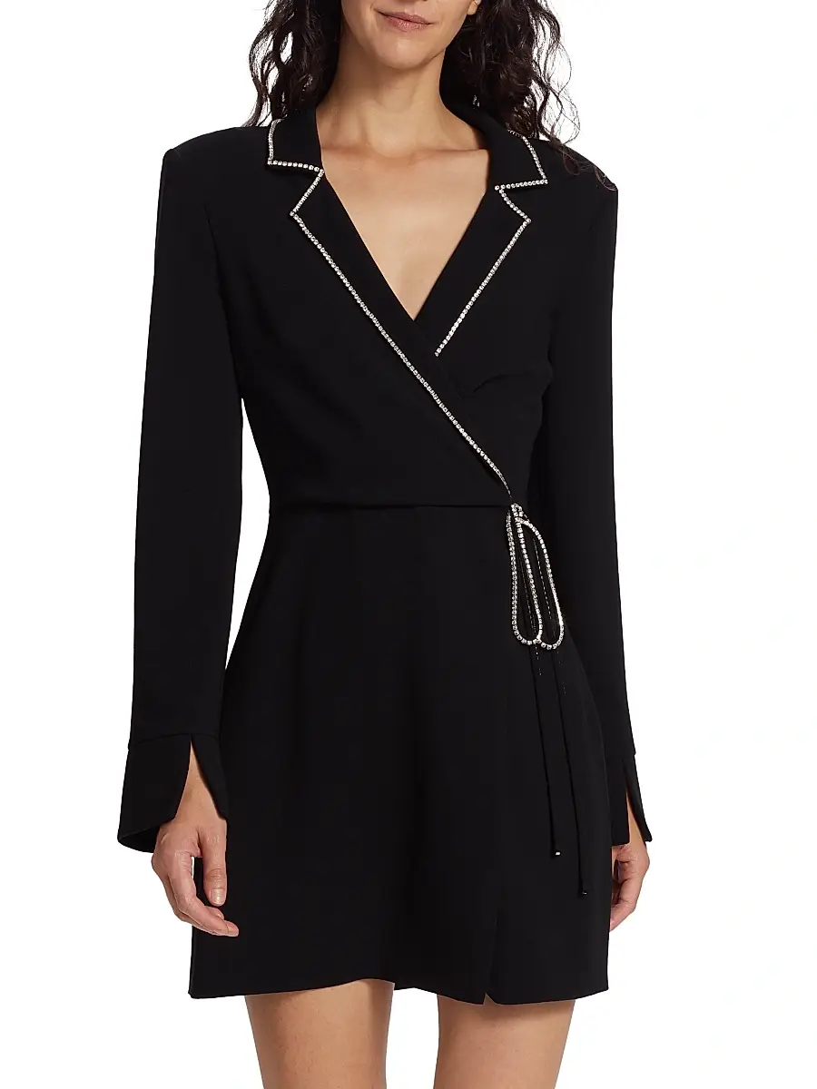Cinq à Sept Women's Barette Crystal-Trim Blazer Dress - Black | Thumbnail 3 Cinq à Sept Women's Barette Crystal-Trim Blazer Dress - Black | Thumbnail 3