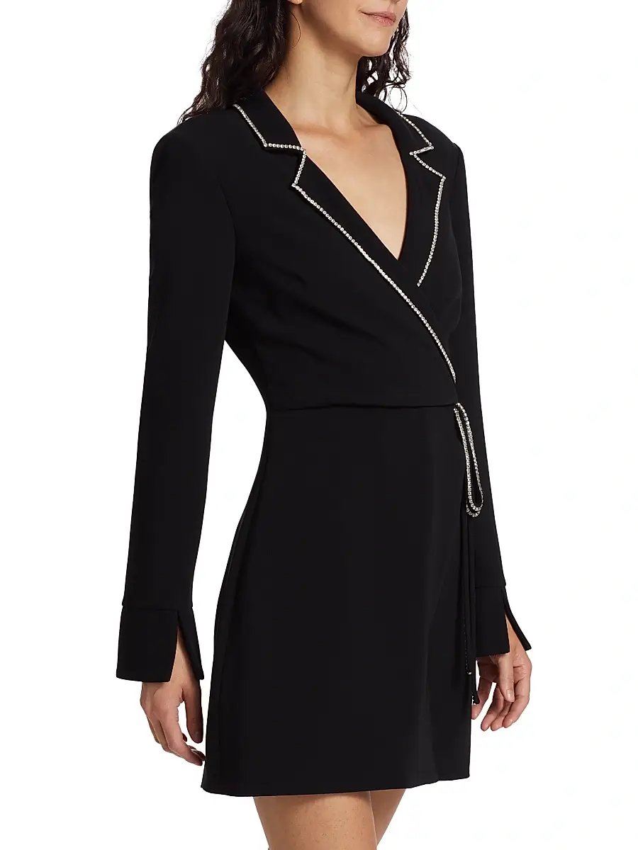 Cinq à Sept Women's Barette Crystal-Trim Blazer Dress - Black | Thumbnail 4 Cinq à Sept Women's Barette Crystal-Trim Blazer Dress - Black | Thumbnail 4
