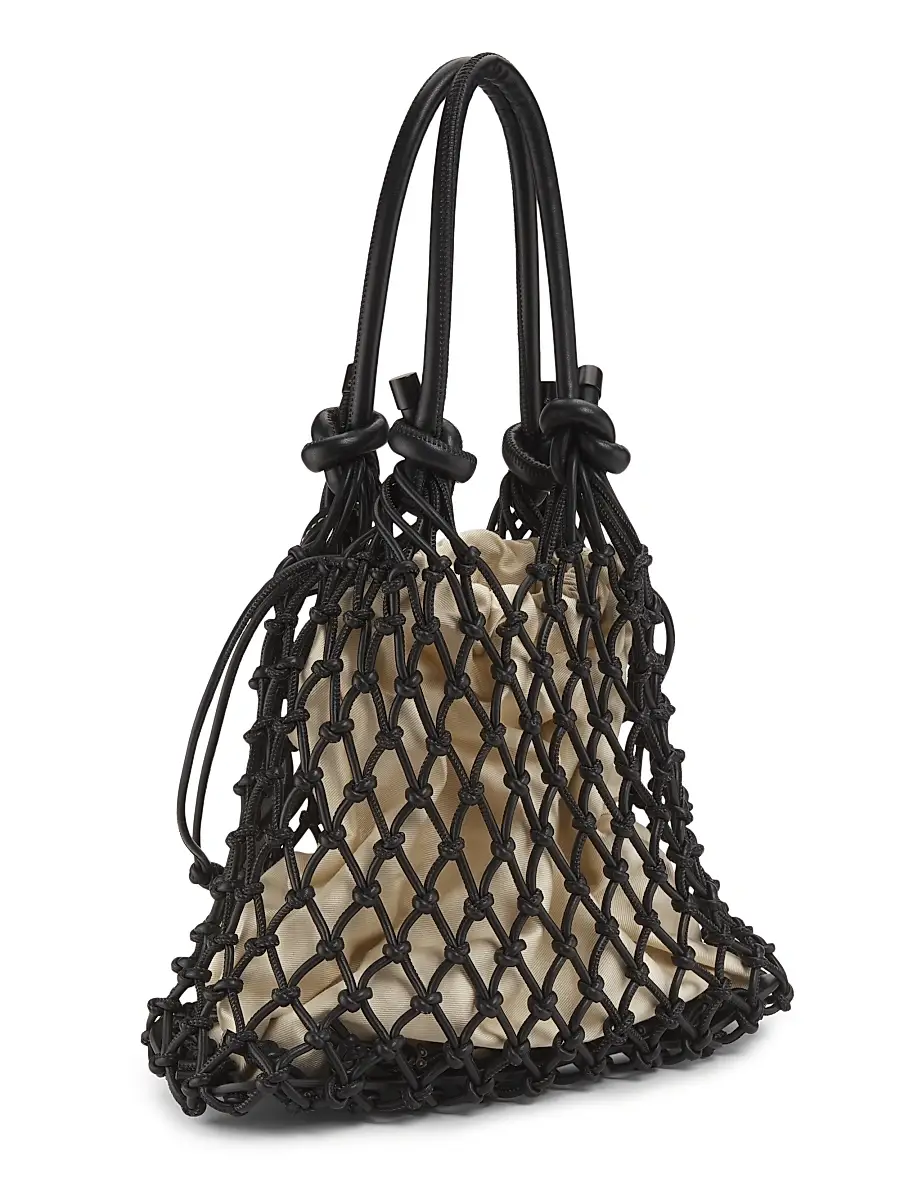 3.1 Phillip Lim Women's Mini Sac Macramé Drawstring Top Handle Bag - Black | Thumbnail 3 3.1 Phillip Lim Women's Mini Sac Macramé Drawstring Top Handle Bag - Black | Thumbnail 3