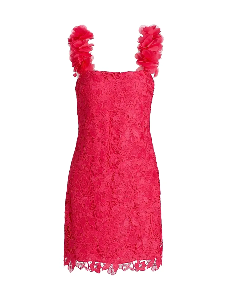 As It May Women's Emy Guipure Lace Organza-Strap Minidress | Image 1 As It May Women's Emy Guipure Lace Organza-Strap Minidress | Image 1